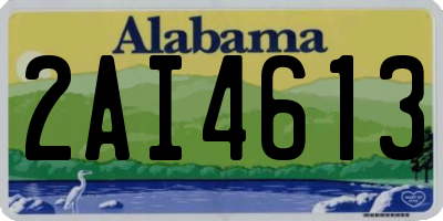 AL license plate 2AI4613