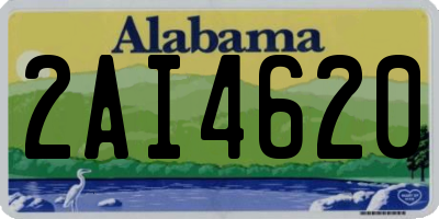 AL license plate 2AI4620