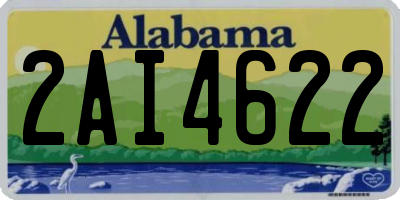 AL license plate 2AI4622