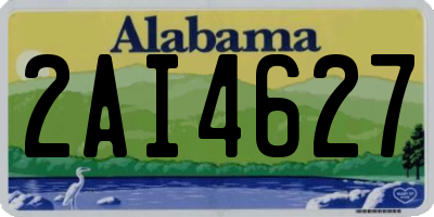 AL license plate 2AI4627