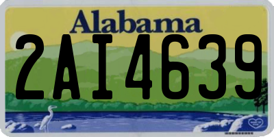 AL license plate 2AI4639