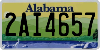 AL license plate 2AI4657