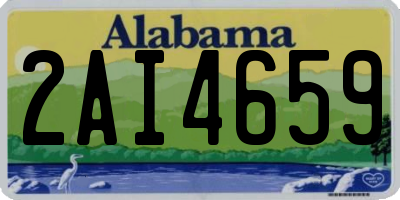 AL license plate 2AI4659