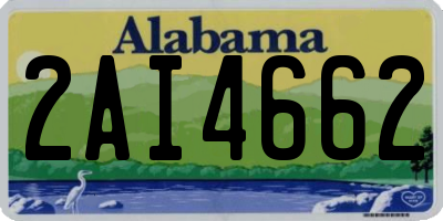 AL license plate 2AI4662