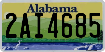 AL license plate 2AI4685