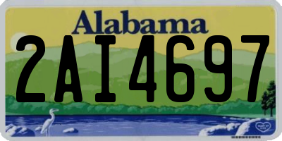 AL license plate 2AI4697