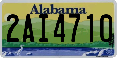 AL license plate 2AI4710