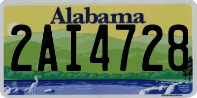 AL license plate 2AI4728