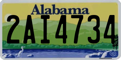 AL license plate 2AI4734