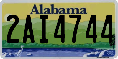 AL license plate 2AI4744