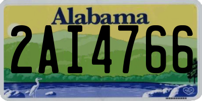 AL license plate 2AI4766