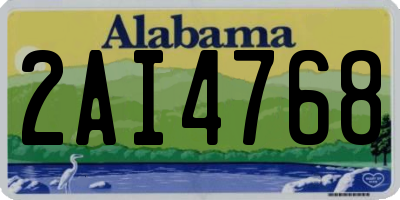 AL license plate 2AI4768