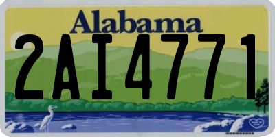 AL license plate 2AI4771