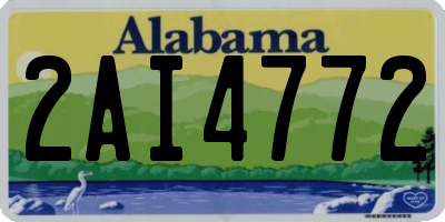 AL license plate 2AI4772