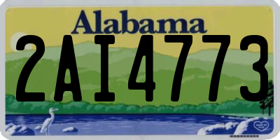 AL license plate 2AI4773