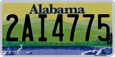 AL license plate 2AI4775