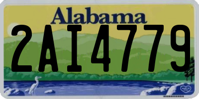 AL license plate 2AI4779