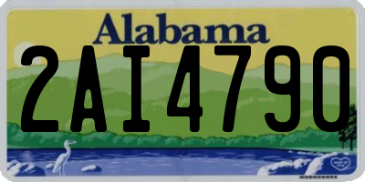 AL license plate 2AI4790