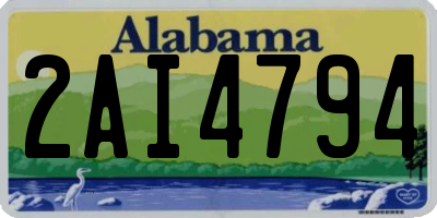 AL license plate 2AI4794