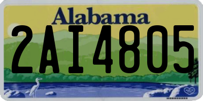 AL license plate 2AI4805
