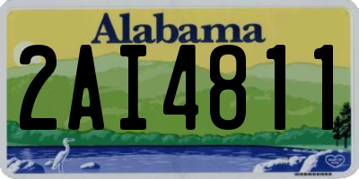 AL license plate 2AI4811