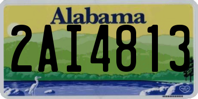AL license plate 2AI4813