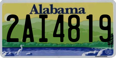 AL license plate 2AI4819