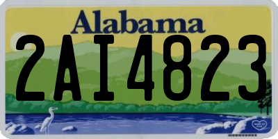 AL license plate 2AI4823
