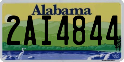 AL license plate 2AI4844