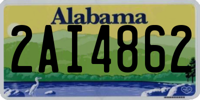 AL license plate 2AI4862