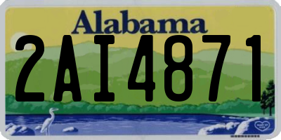 AL license plate 2AI4871