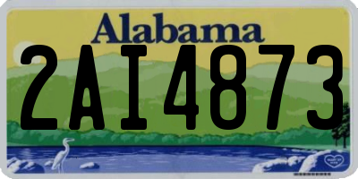 AL license plate 2AI4873