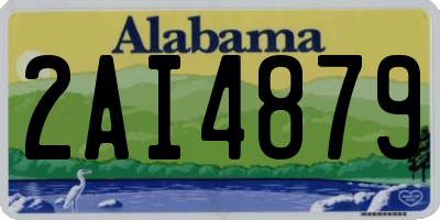 AL license plate 2AI4879