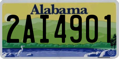 AL license plate 2AI4901