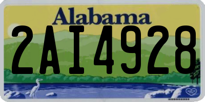 AL license plate 2AI4928