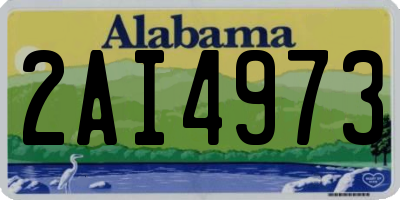 AL license plate 2AI4973