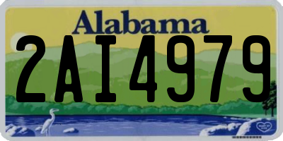 AL license plate 2AI4979