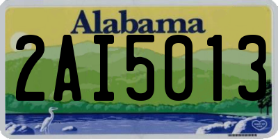AL license plate 2AI5013