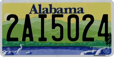 AL license plate 2AI5024