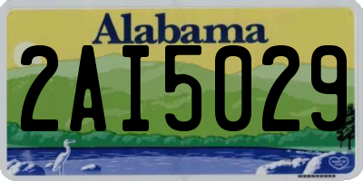 AL license plate 2AI5029