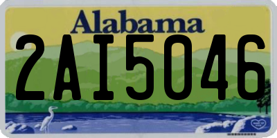 AL license plate 2AI5046
