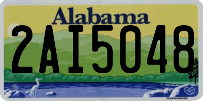 AL license plate 2AI5048