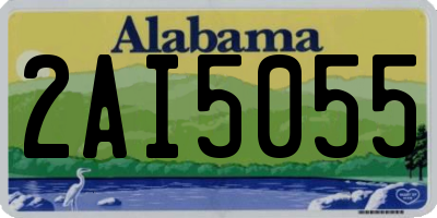 AL license plate 2AI5055