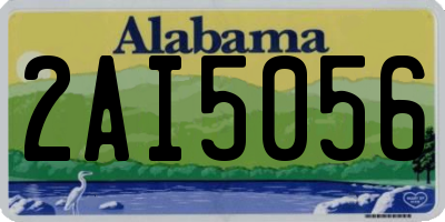 AL license plate 2AI5056