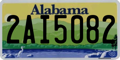 AL license plate 2AI5082