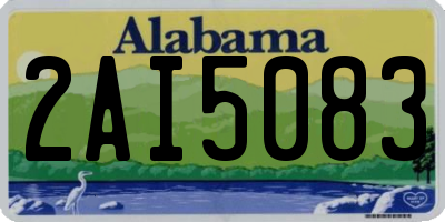 AL license plate 2AI5083