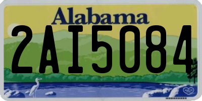 AL license plate 2AI5084