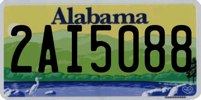 AL license plate 2AI5088