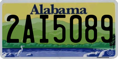 AL license plate 2AI5089