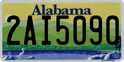 AL license plate 2AI5090